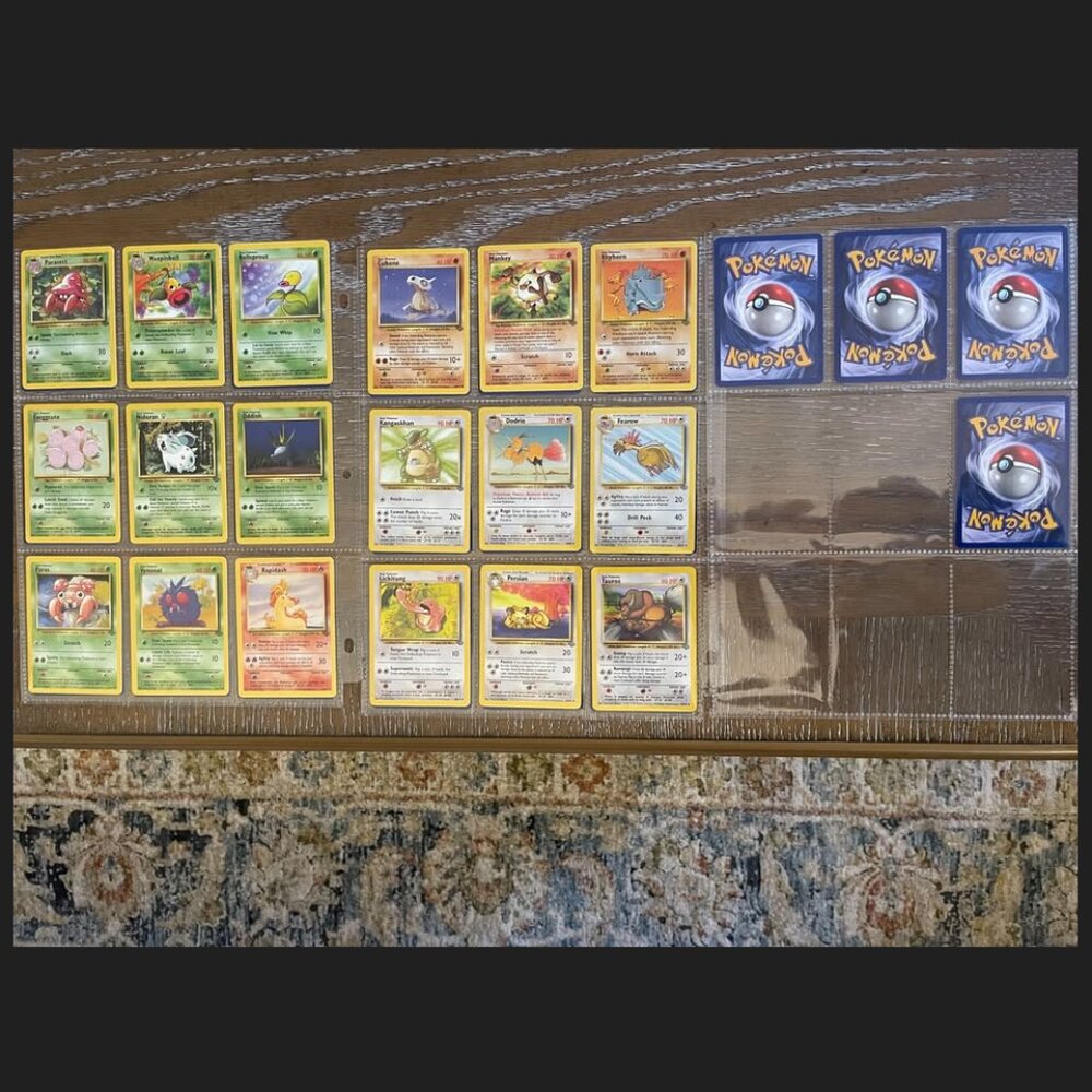 185 Lot of Pokemon Cards Vintage 1995-2001 Rare - Base / 2, Jungle, Fossil Sets